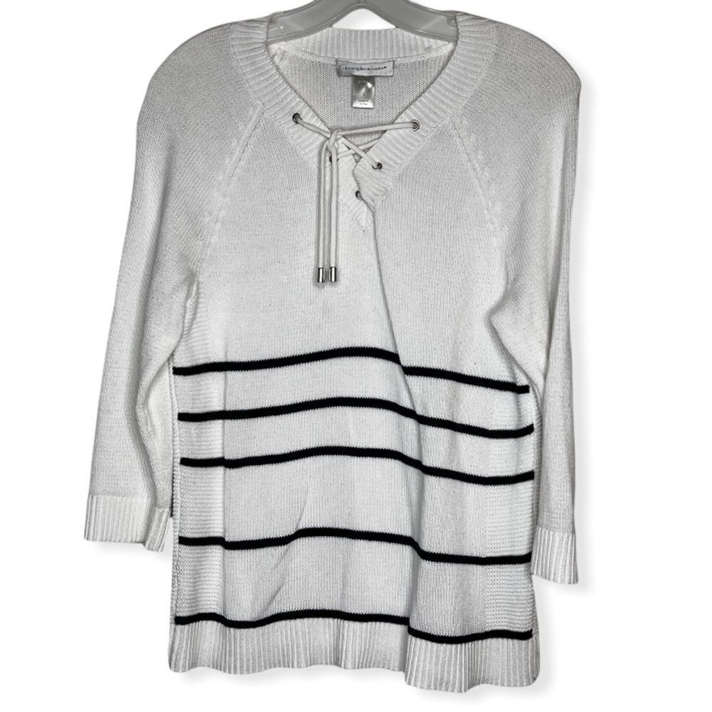 Christopher & Banks Lace-Up Sweater